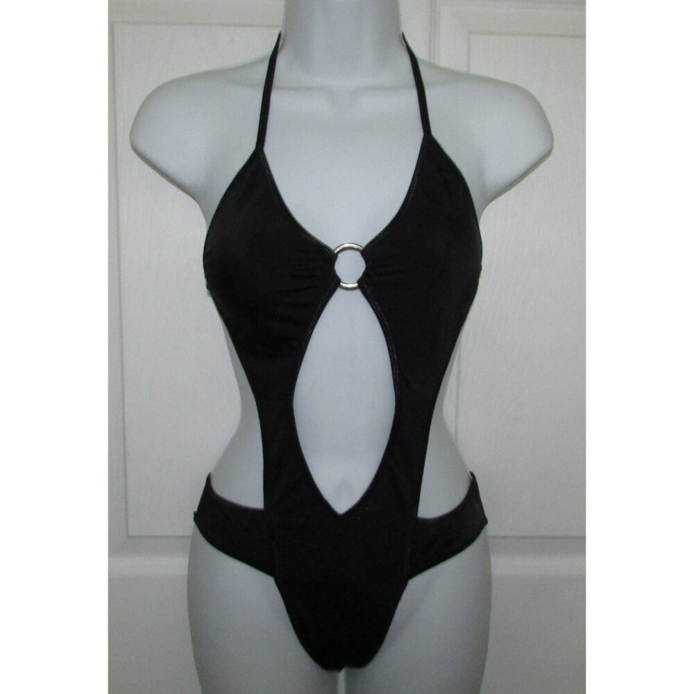 Black 1 Pc Monokini - NEW